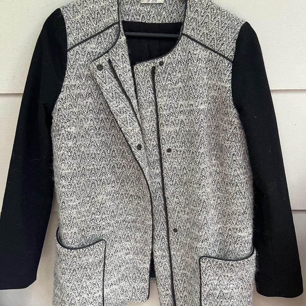 Structured Raglan- Style Mid Length Jacket - image 1